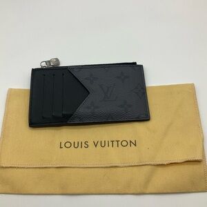 Louis Vuitton Monogram Black Coin Card Holder